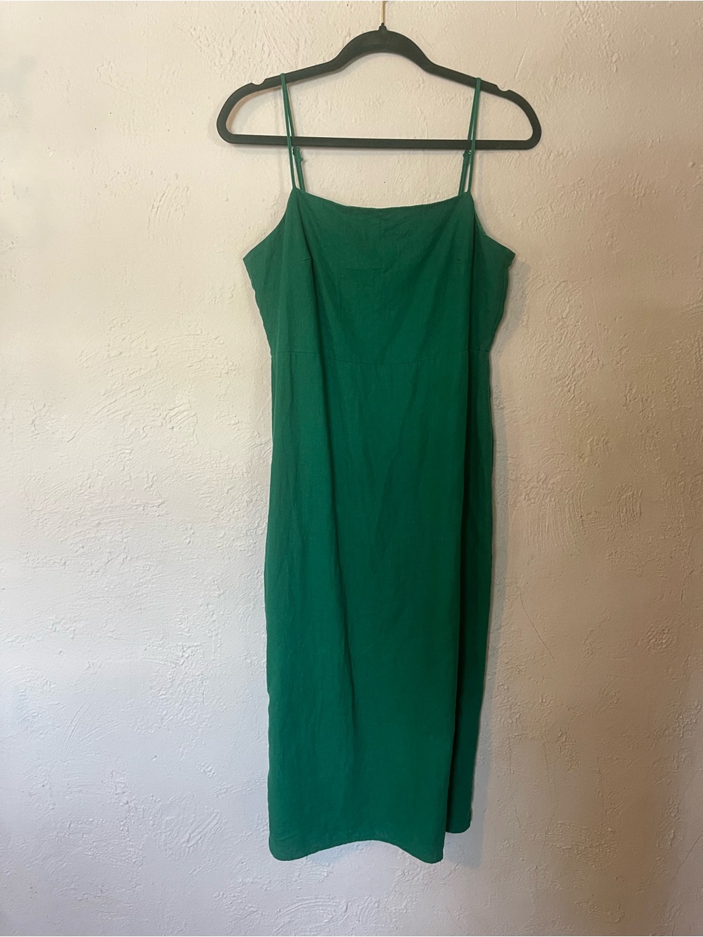Rachel Zoe Elegant Green Slip Dress with Spaghetti Straps